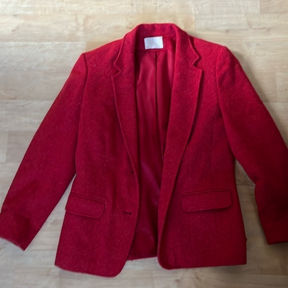 VTG Pendleton red wool blazer, size 2-6